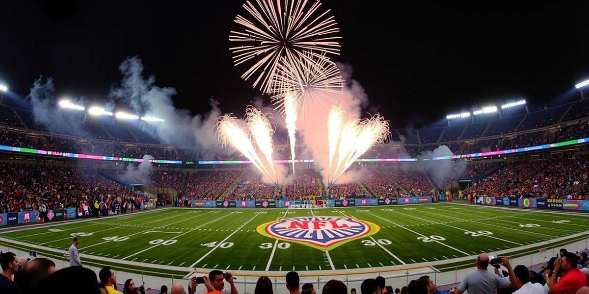 Indian NFL Grand Slam Diwali special event with fireworks and rangoli patterns